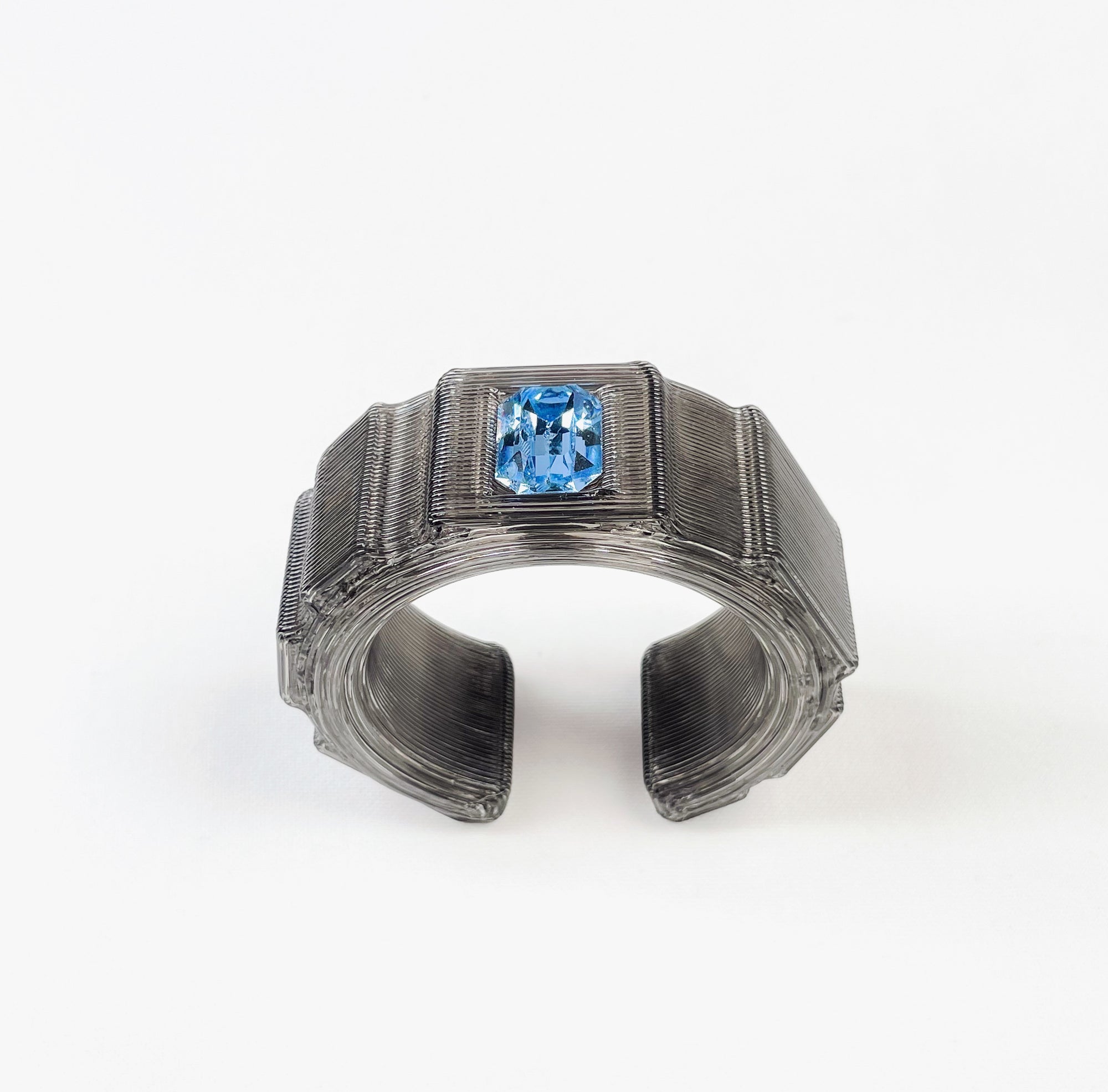 Gray & blue bracelet