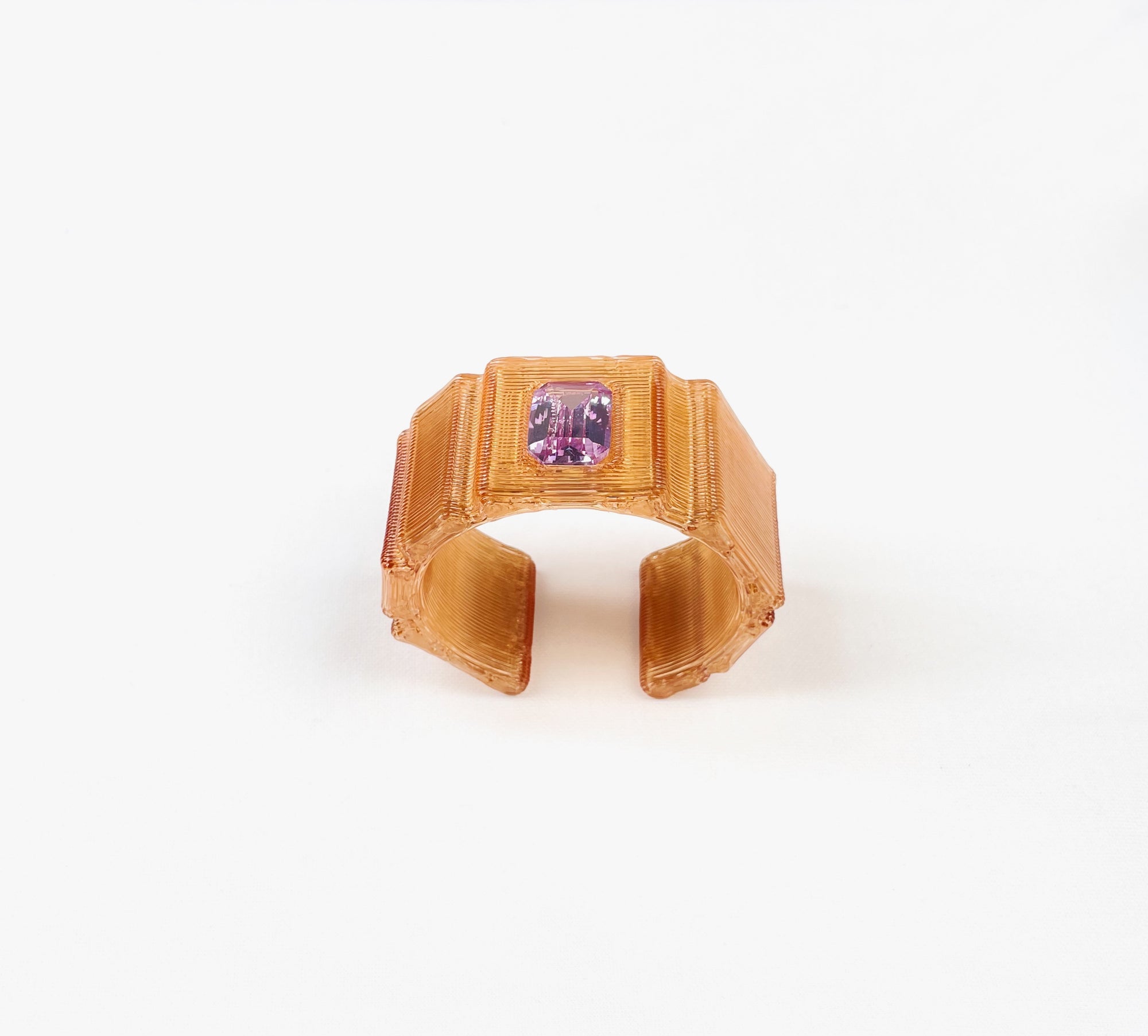 Gold & purple bracelet