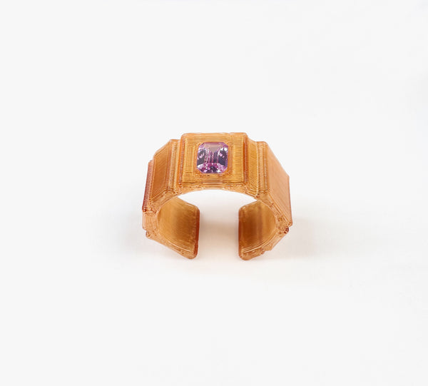 Gold & purple bracelet