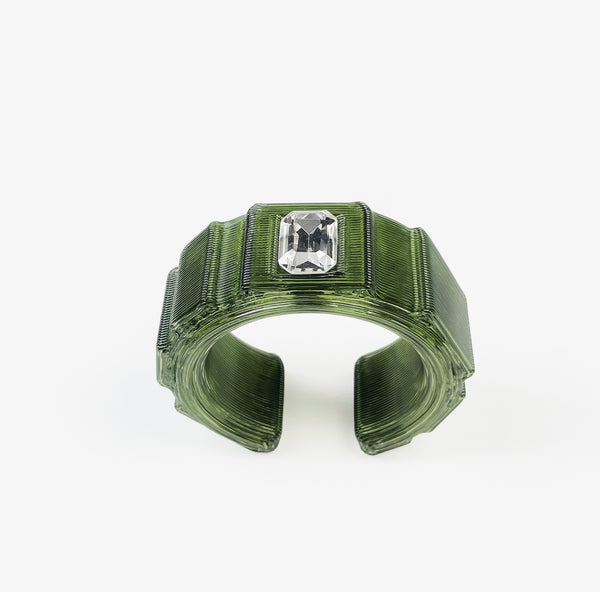 Green & silver bracelet