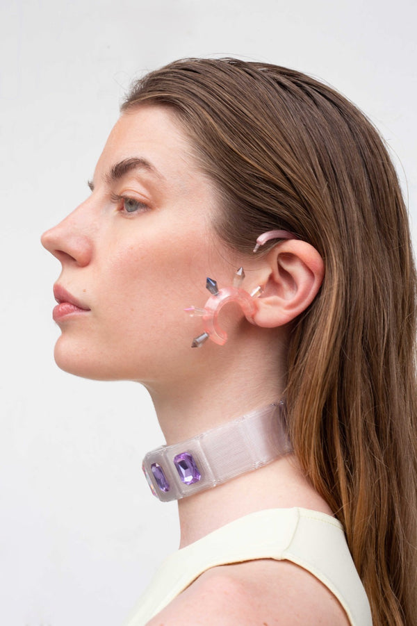Seahorse pink earring