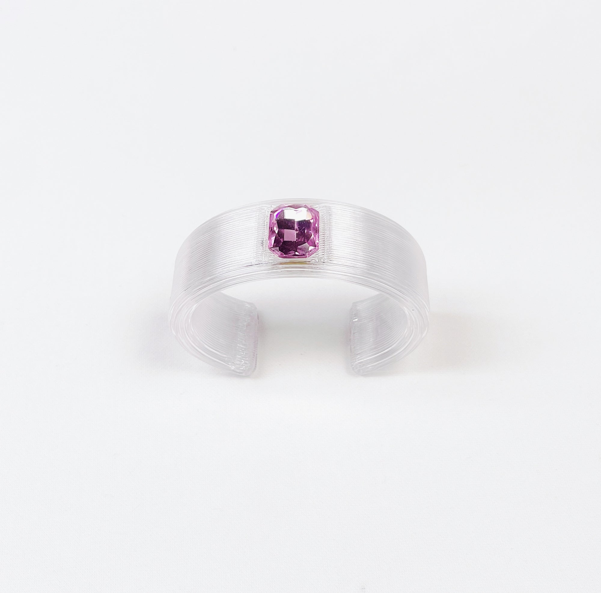 Small transparent & pink bracelet