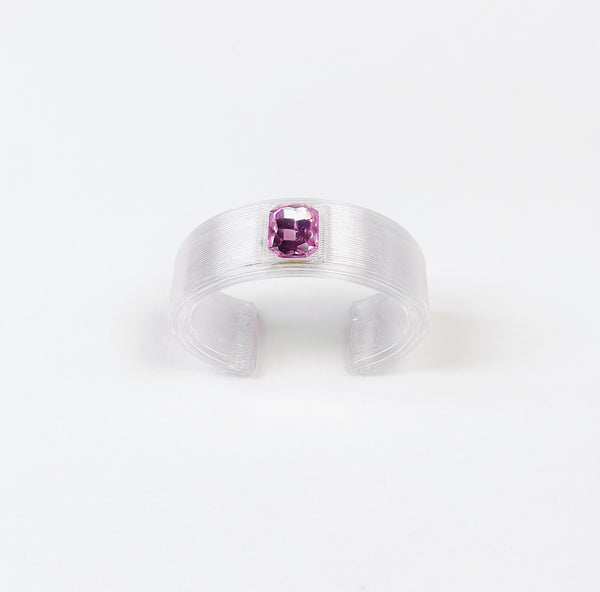Small transparent & pink bracelet