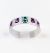 Transparent & purple choker