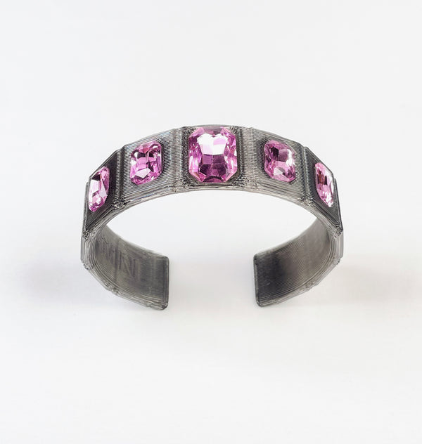 Grey & pink choker
