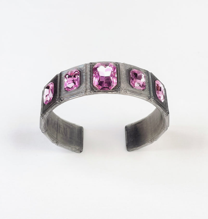 Grey & pink choker