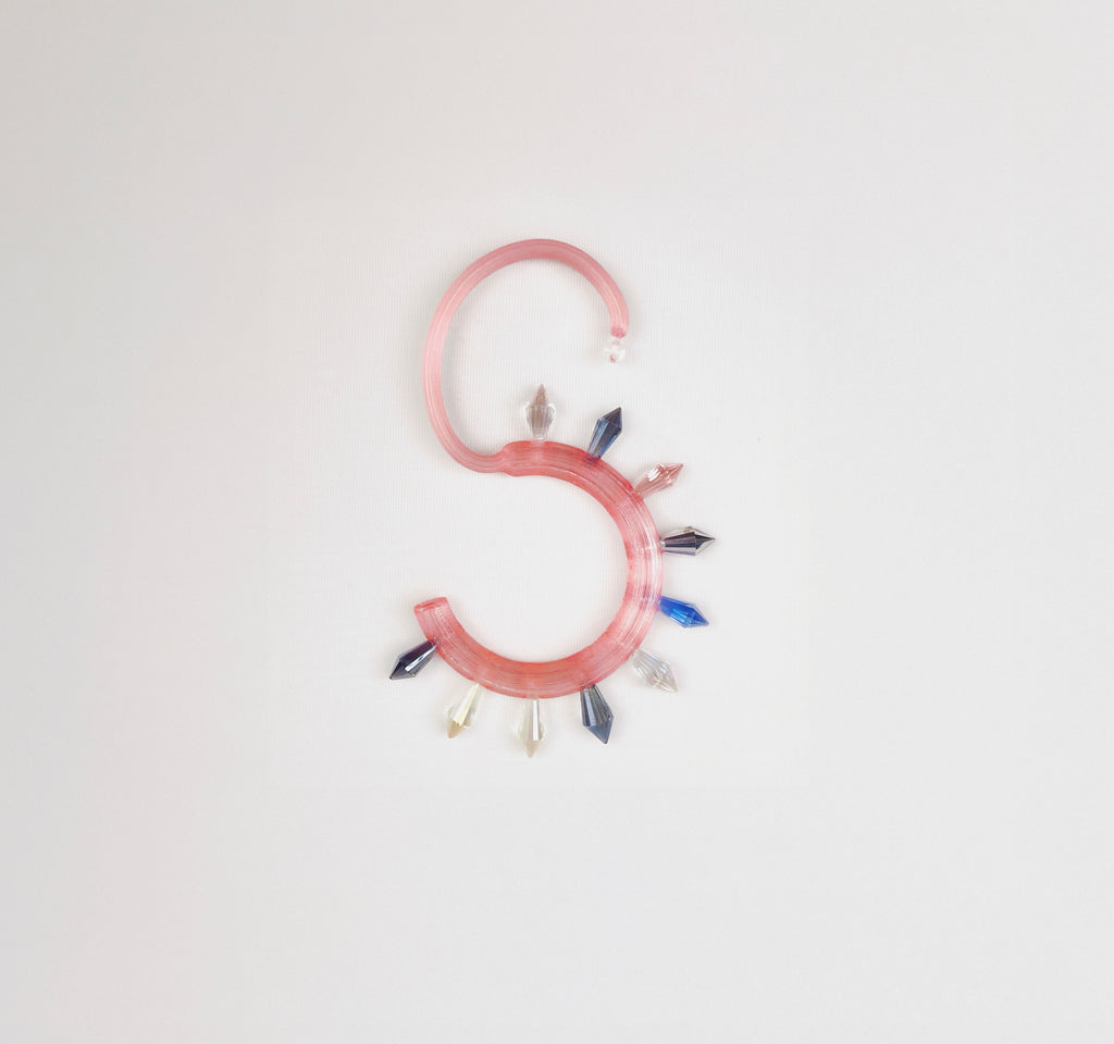Seahorse pink earring