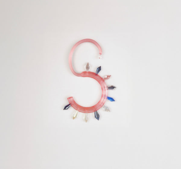 Seahorse pink earring